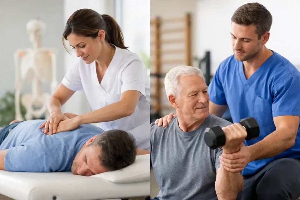 Fisioterapia y rehabilitación: diferencia real