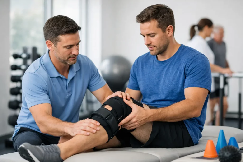 Rehabilitación de rodilla por lesión