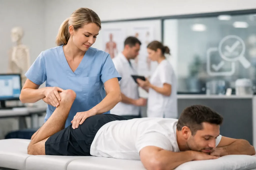 Fisioterapia en clínica certificada ISO 9001
