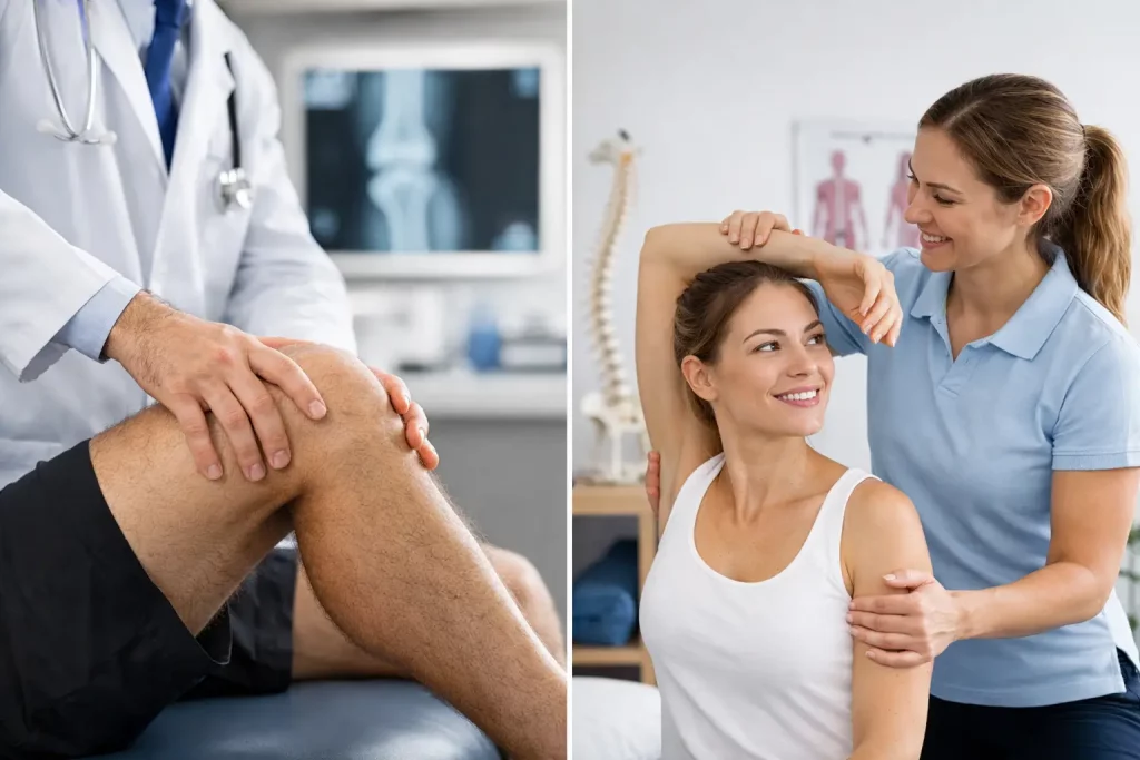 Traumatología o fisioterapia: cuál necesitas